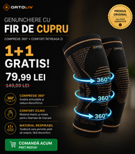 2 GENUNCHIERE CU FIR DE CUPRU