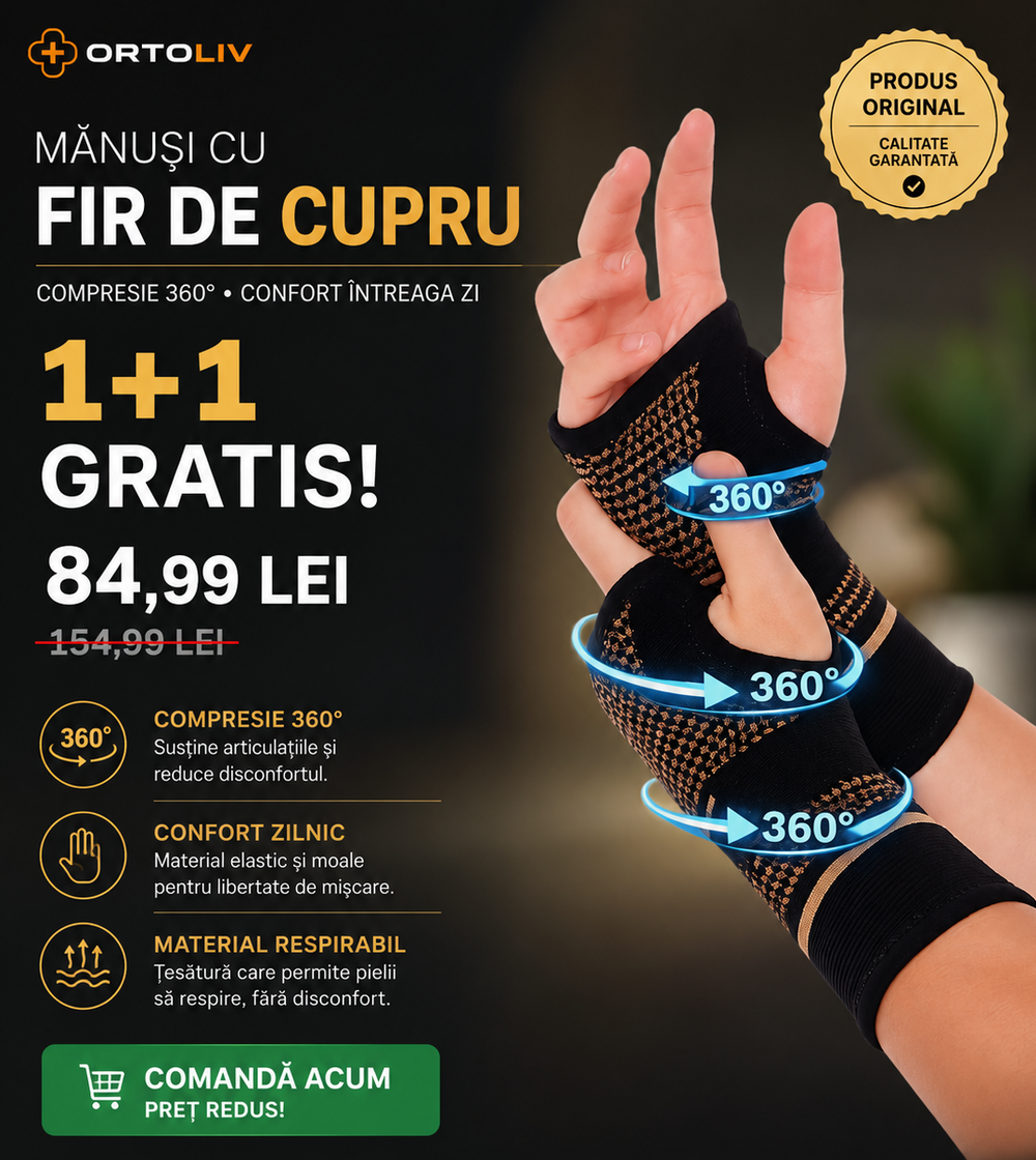 Mănuși cu Fir de Cupru