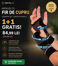 MĂNUȘI CU FIR DE CUPRU