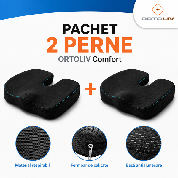 Pachet 1+1 Perna Ortopedică Ortoliv® Comfort